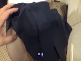 中出穿著黑絲襪水手服的肉肉女